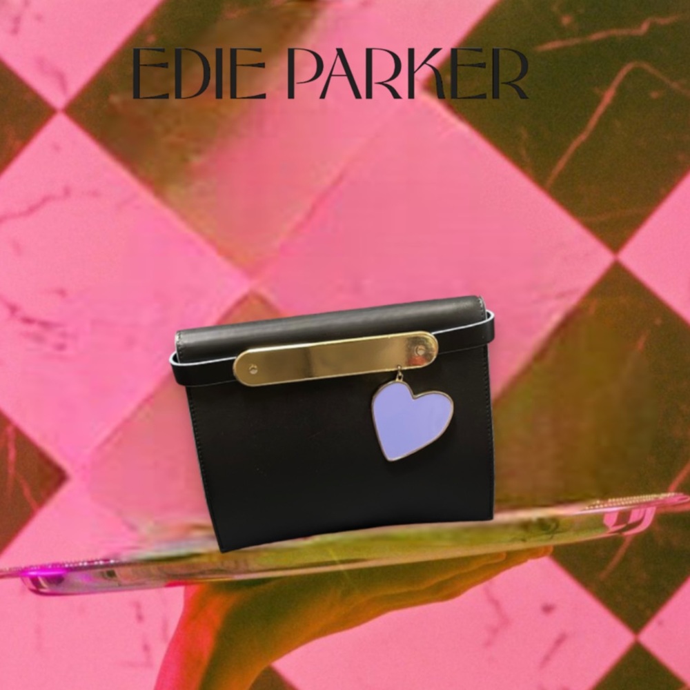 Edie Parker Candy Heart Clutch Bag